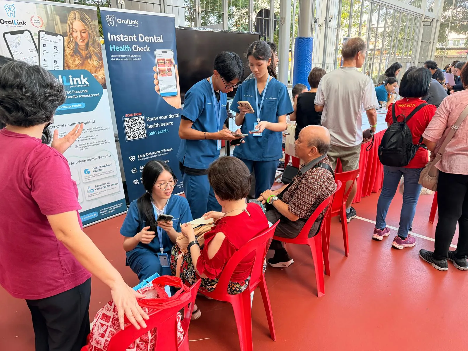 OralLink live dental screening event in Singapore