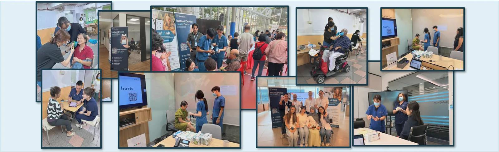 OralLink live dental screening event in Singapore